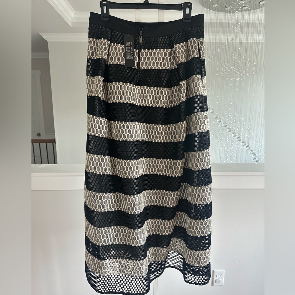 Anthropologie Sachin And Babi Mesh Striped Maxi Skirt - Picture 6 of 6